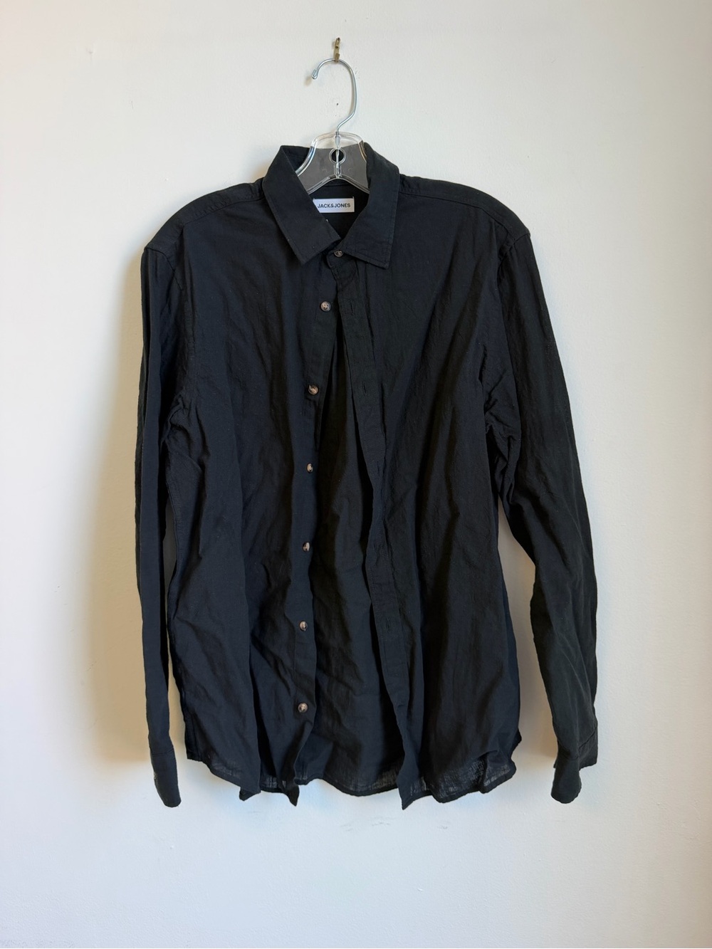 Jack and Jones Black Button-Down Shirt